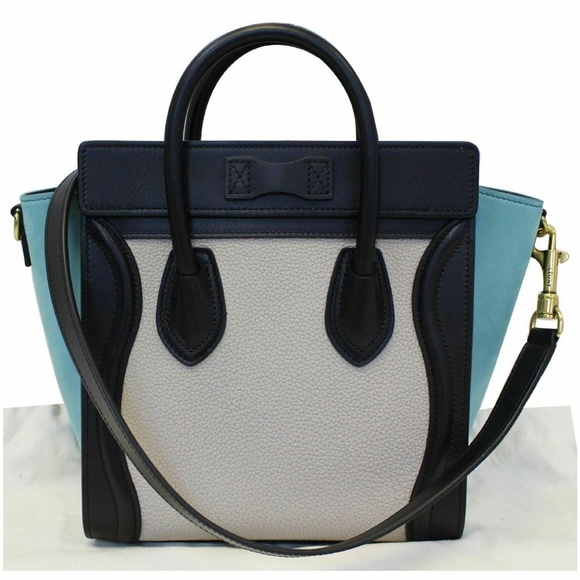 CELINE Nano Luggage Calfskin Leather Crossbody Bag - Picture 3 of 8